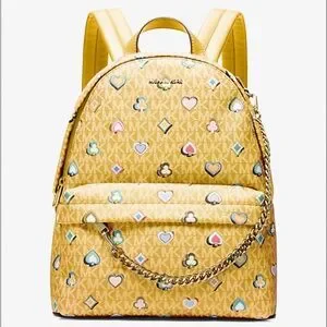 Michael Kors Slater Medium Printed Signature Logo Backpack
